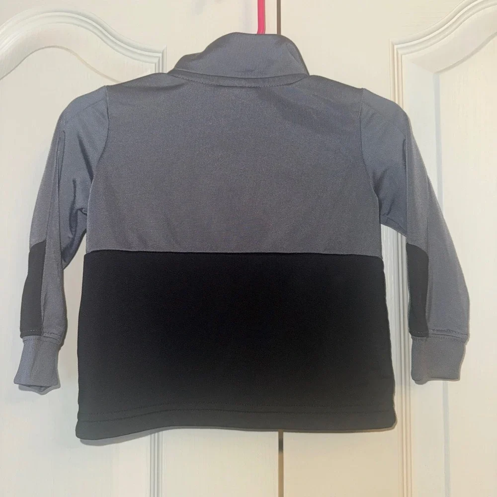 Nike Toddler Boys Therma-FIT Track Jacket Bundle Navy Blue Grey 12M Lot of 2